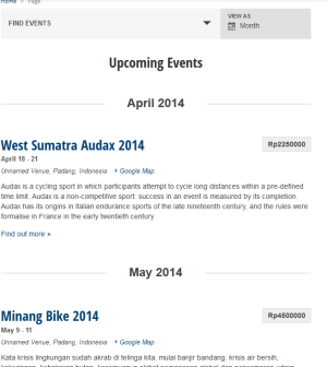 event agenda